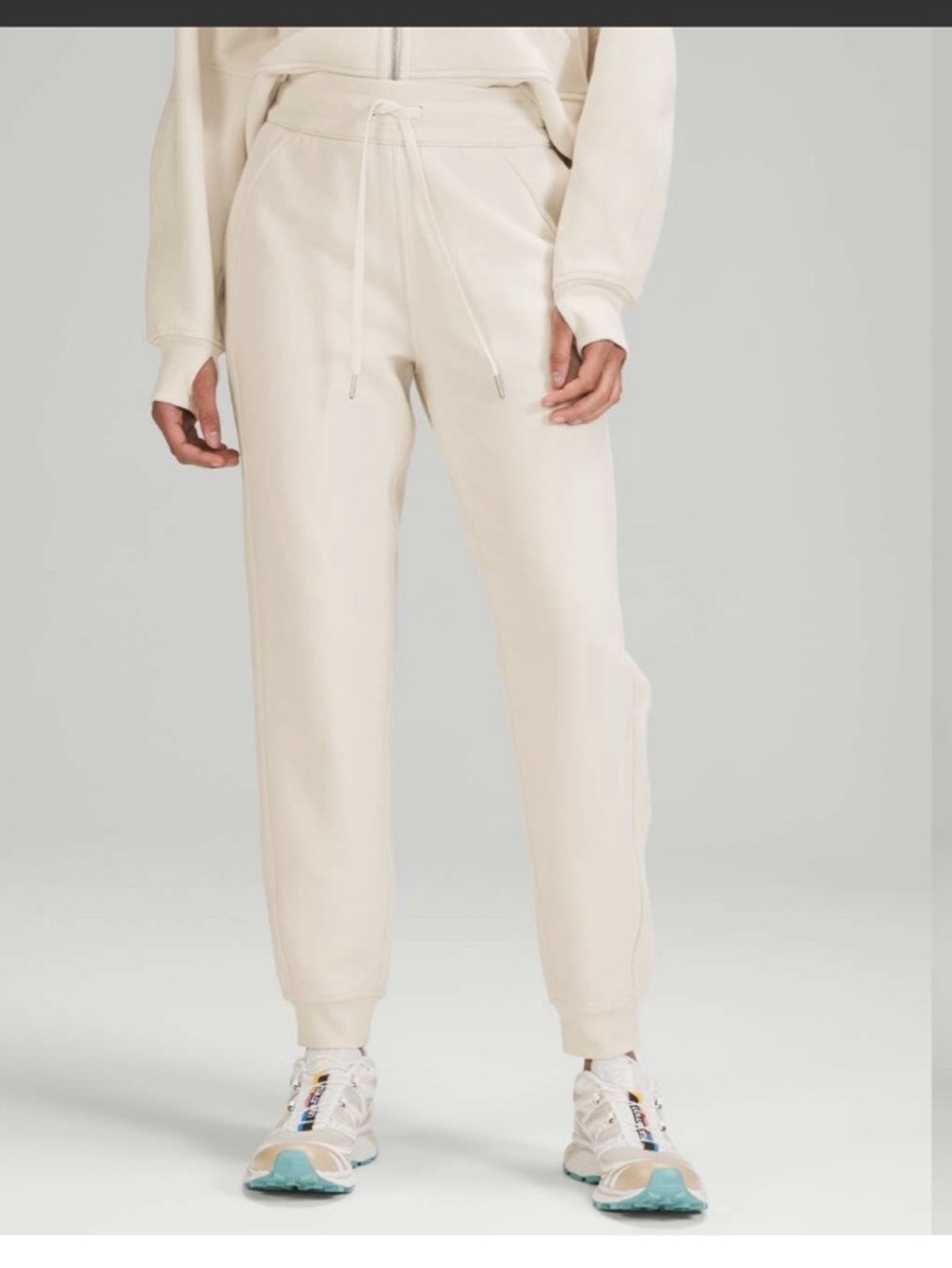 Lululemon Scuba High-Rise Jogger Fleece 28” White Opal